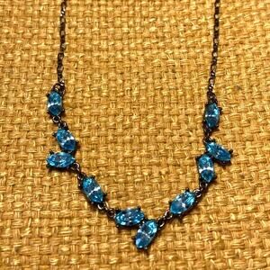 Vintage Bellaire Crystal Company Princess Necklace, NWOT 90s